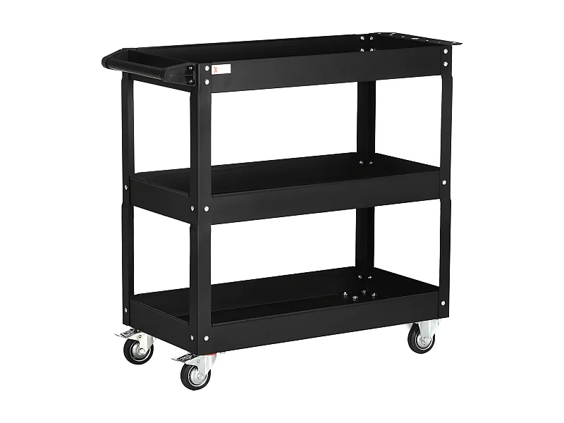 Carro de herramientas negro 83x35.3x76 cm DURHAND