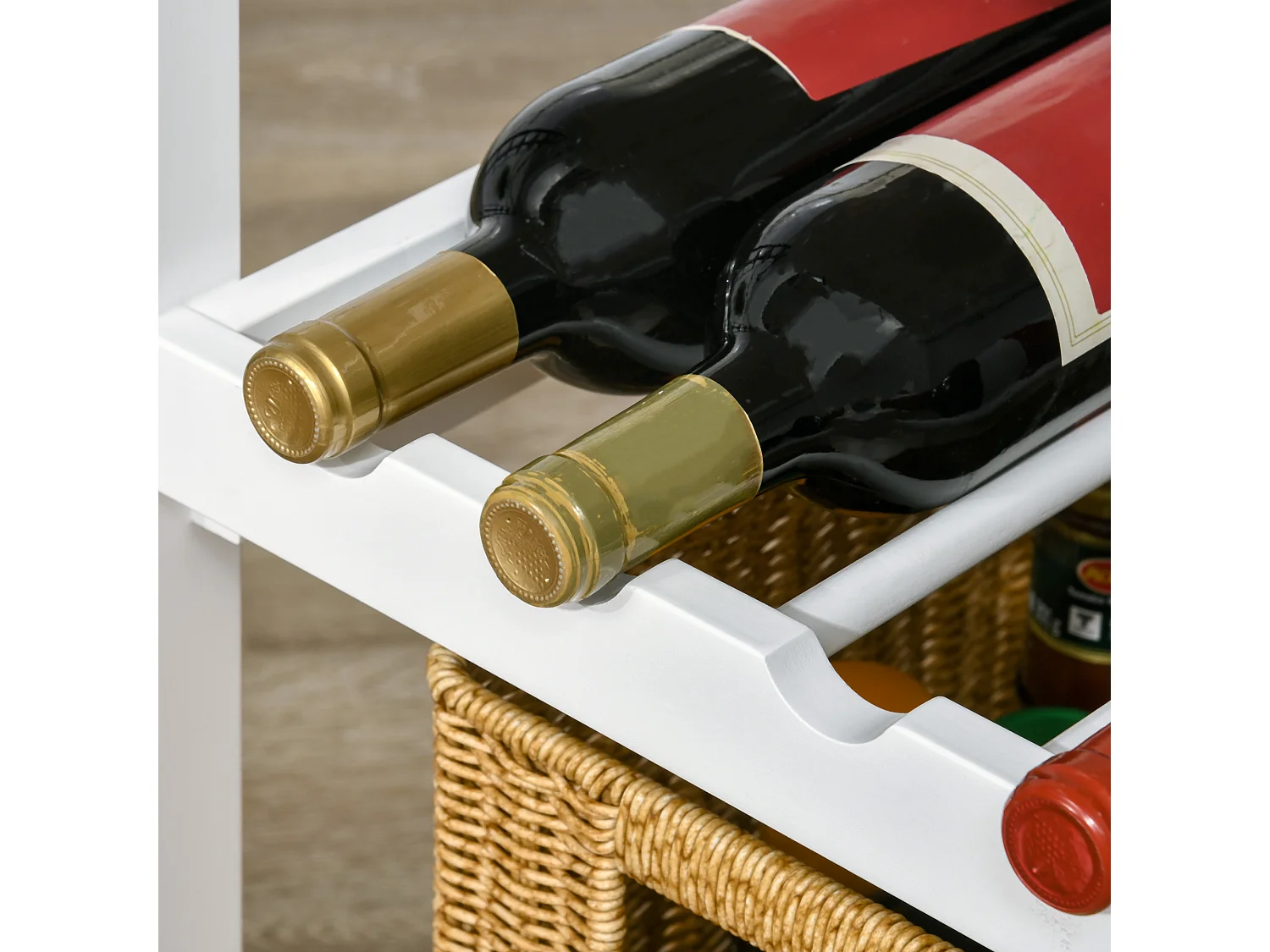 Carrito de cocina blanco 76x48x88 cm HOMCOM