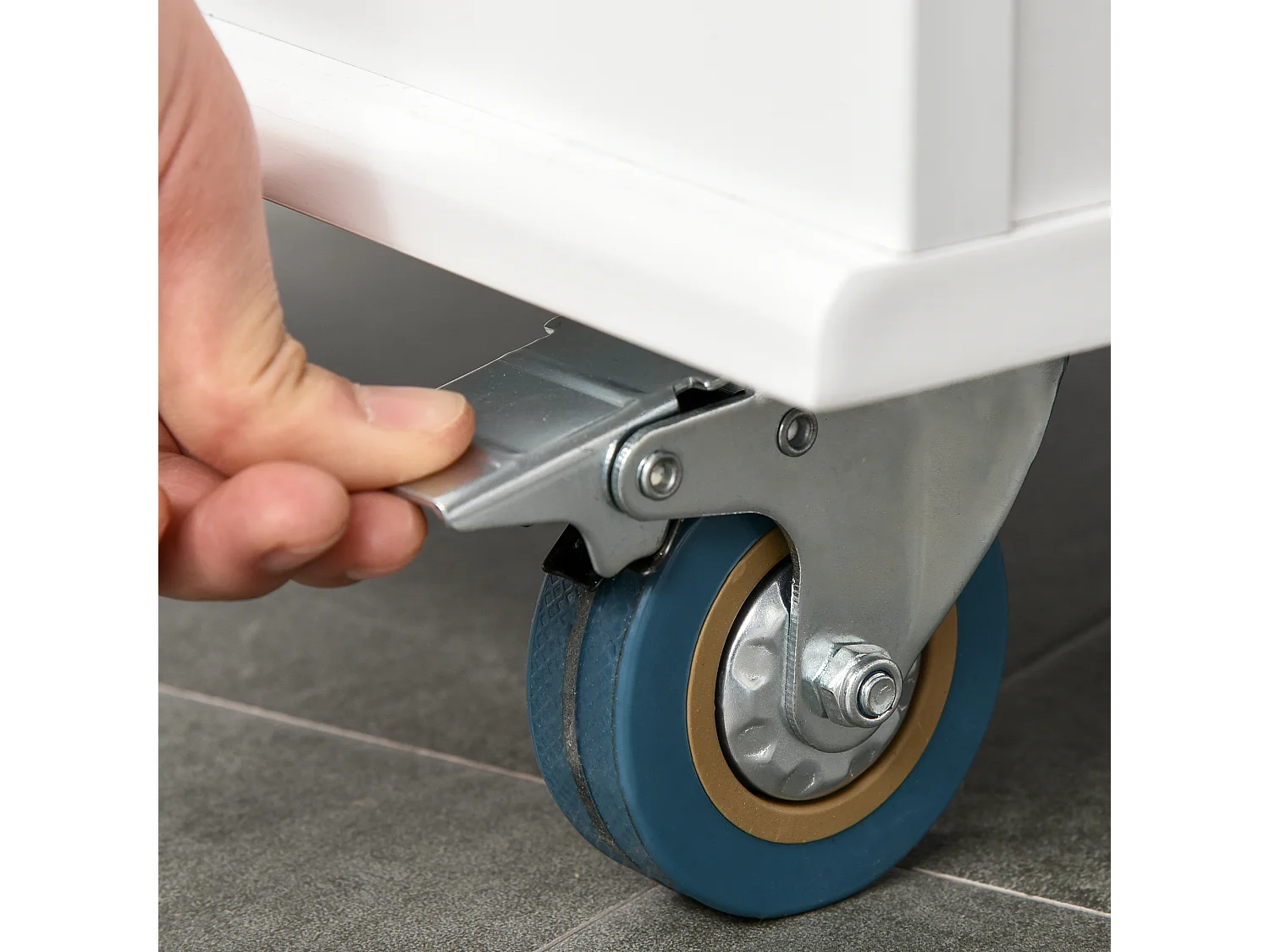 Carrito de cocina blanco 128.8x75.5x92.5 cm HOMCOM