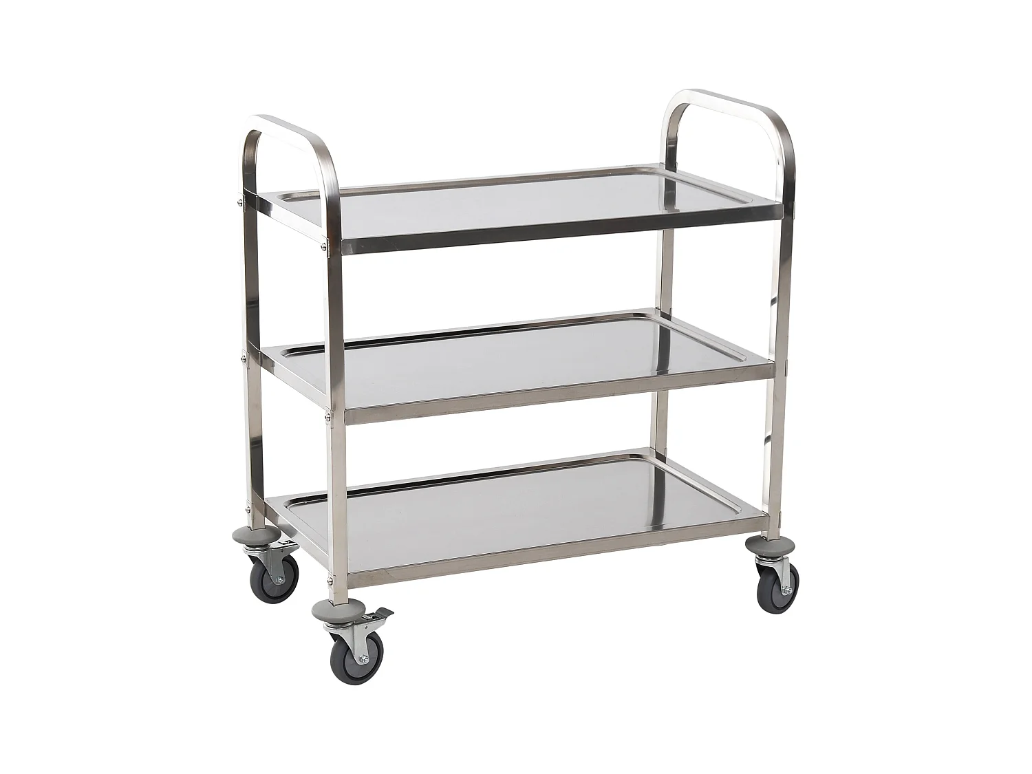 Carro de cocina plateado 85x45x90cm HOMCOM