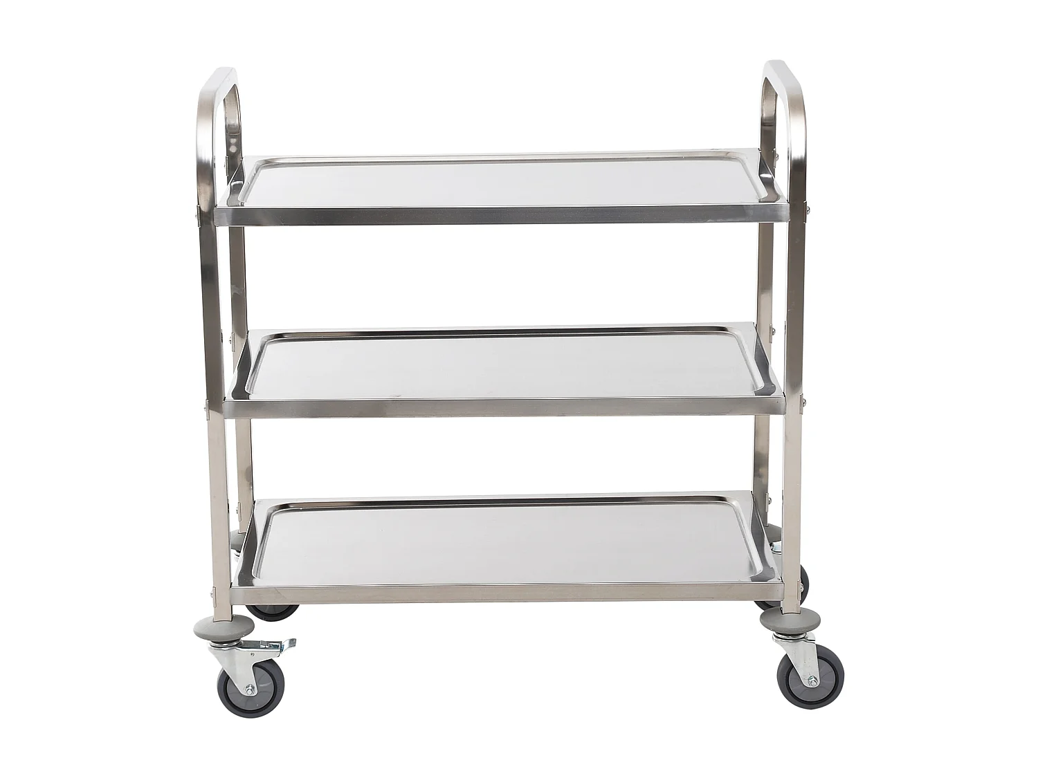 Carro de cocina plateado 85x45x90cm HOMCOM