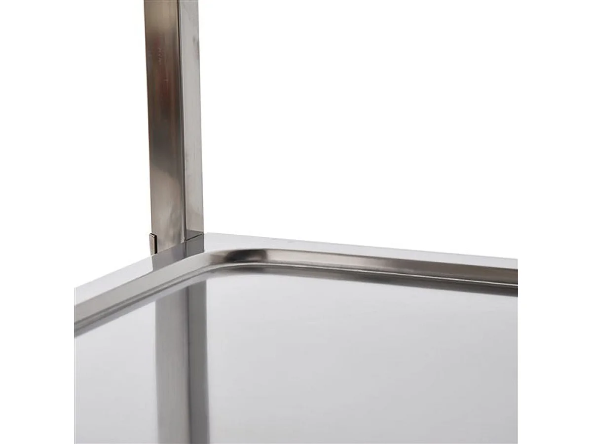 Carro de cocina plateado 85x45x90cm HOMCOM