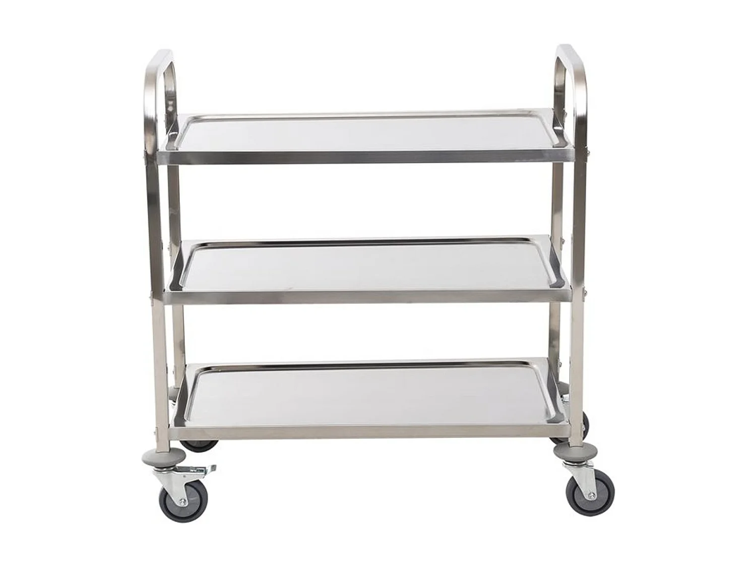 Carro de cocina plateado 85x45x90cm HOMCOM