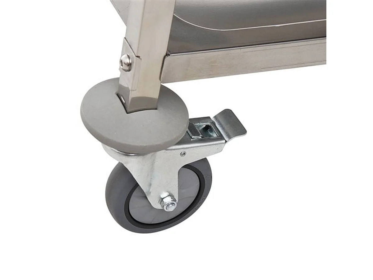 Carro de cocina plateado 85x45x90cm HOMCOM