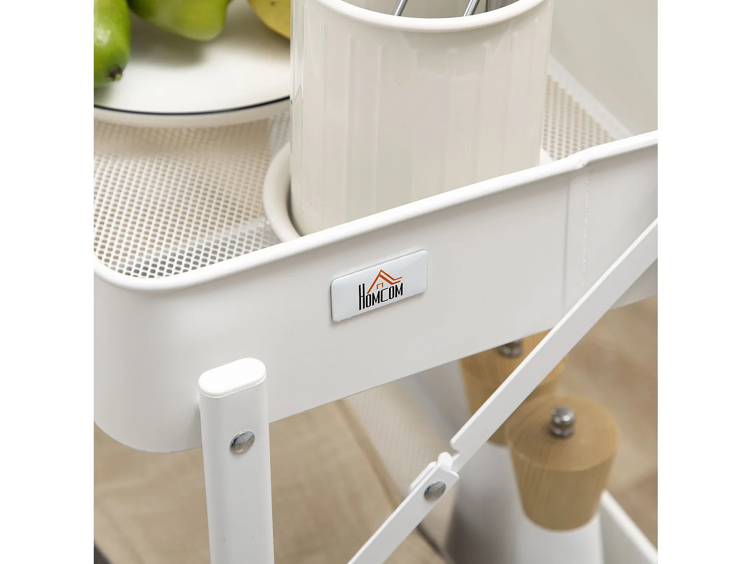 Carrito de cocina blanco 43x31x89 cm HOMCOM