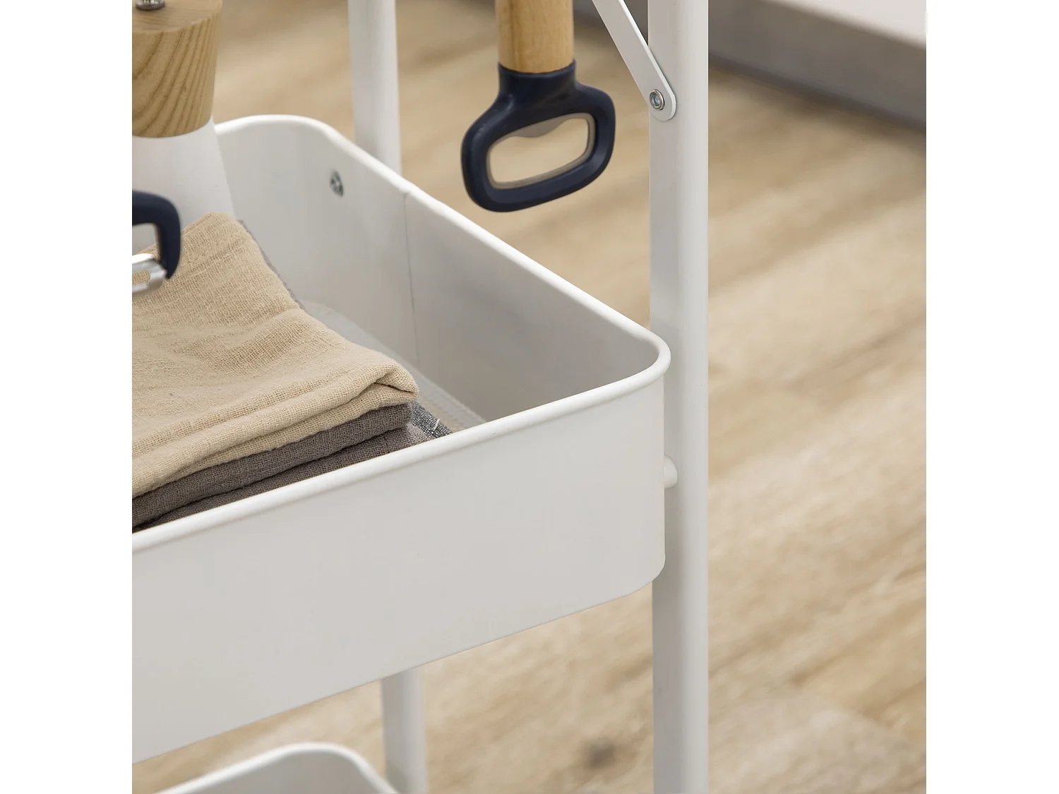 Carrito de cocina blanco 43x31x89 cm HOMCOM