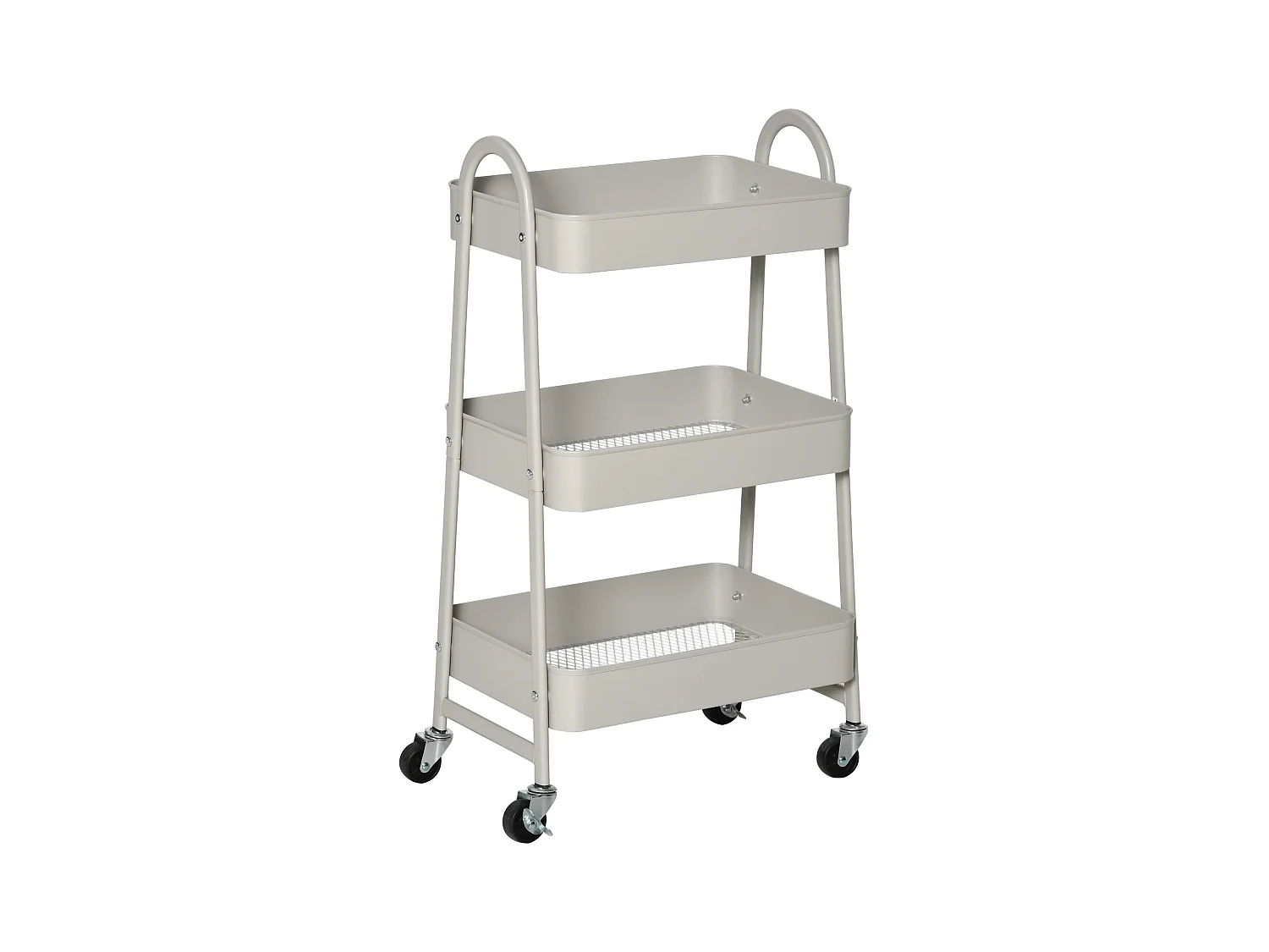 Carrito de cocina gris 45x31x79.4 cm HOMCOM
