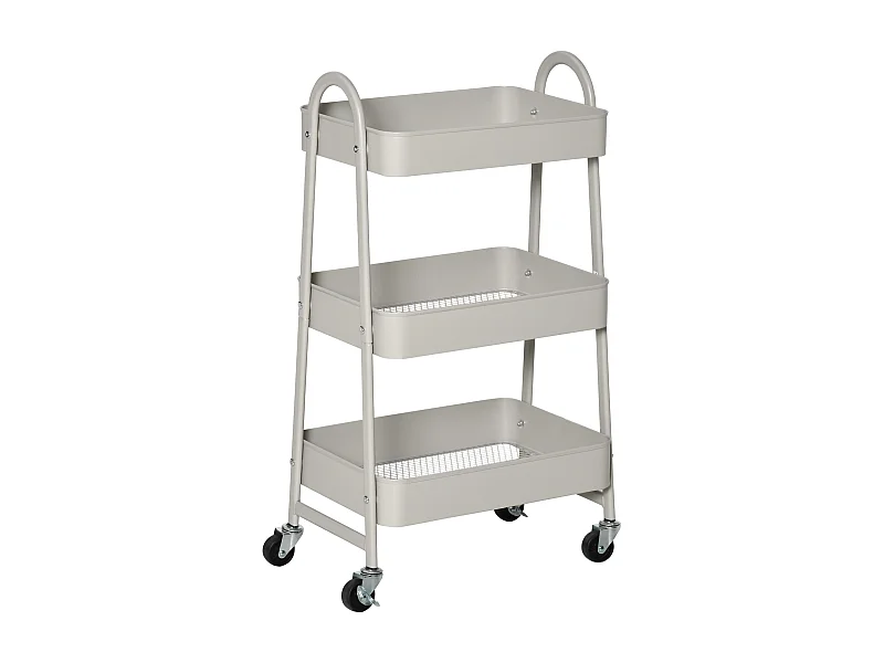 Carrito de cocina gris 45x31x79.4 cm HOMCOM