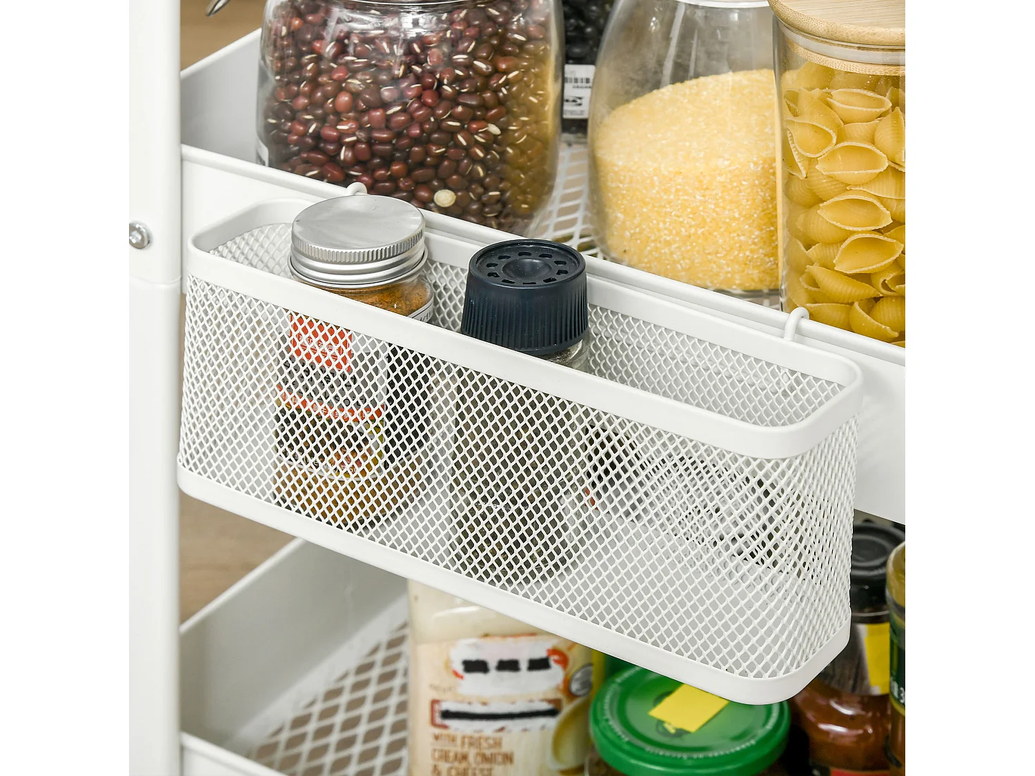 Carrito de cocina blanco 51.5x32x75.6 cm HOMCOM