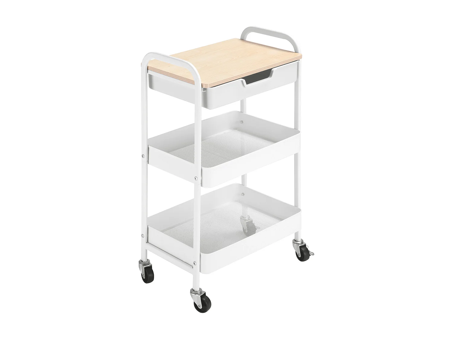 Carrito de cocina blanco 43.9x30.5x75.6 cm HOMCOM