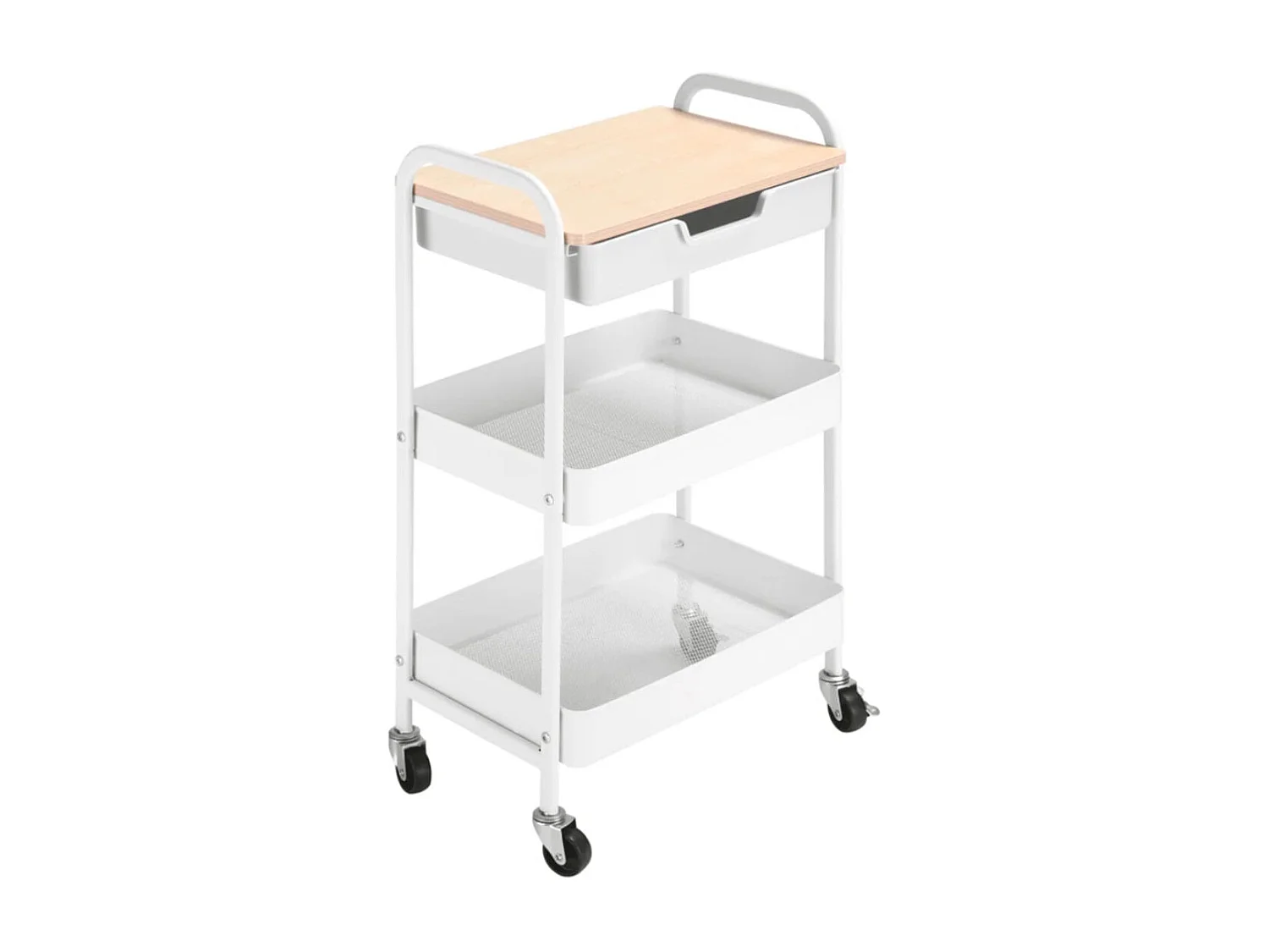 Carrito de cocina blanco 43.9x30.5x75.6 cm HOMCOM