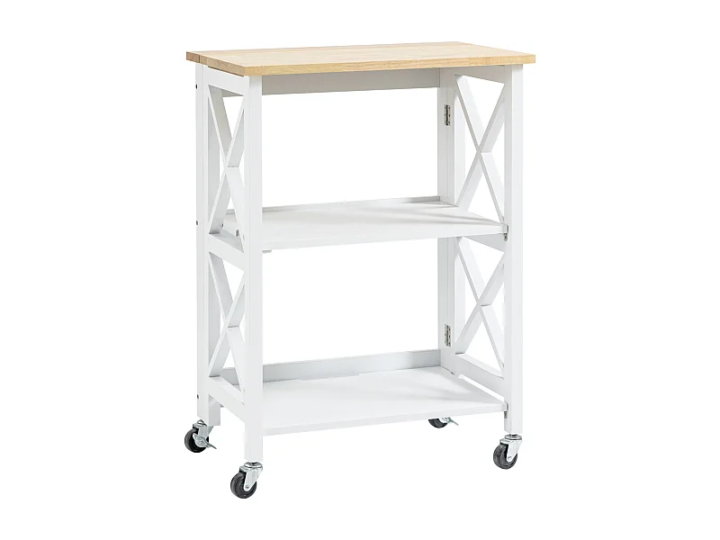 Carrito de cocina blanco 60x40x84 cm HOMCOM
