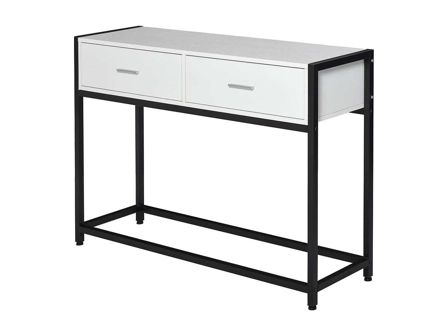 Mesa de consola negro y blanco 120x34x81 cm HOMCOM