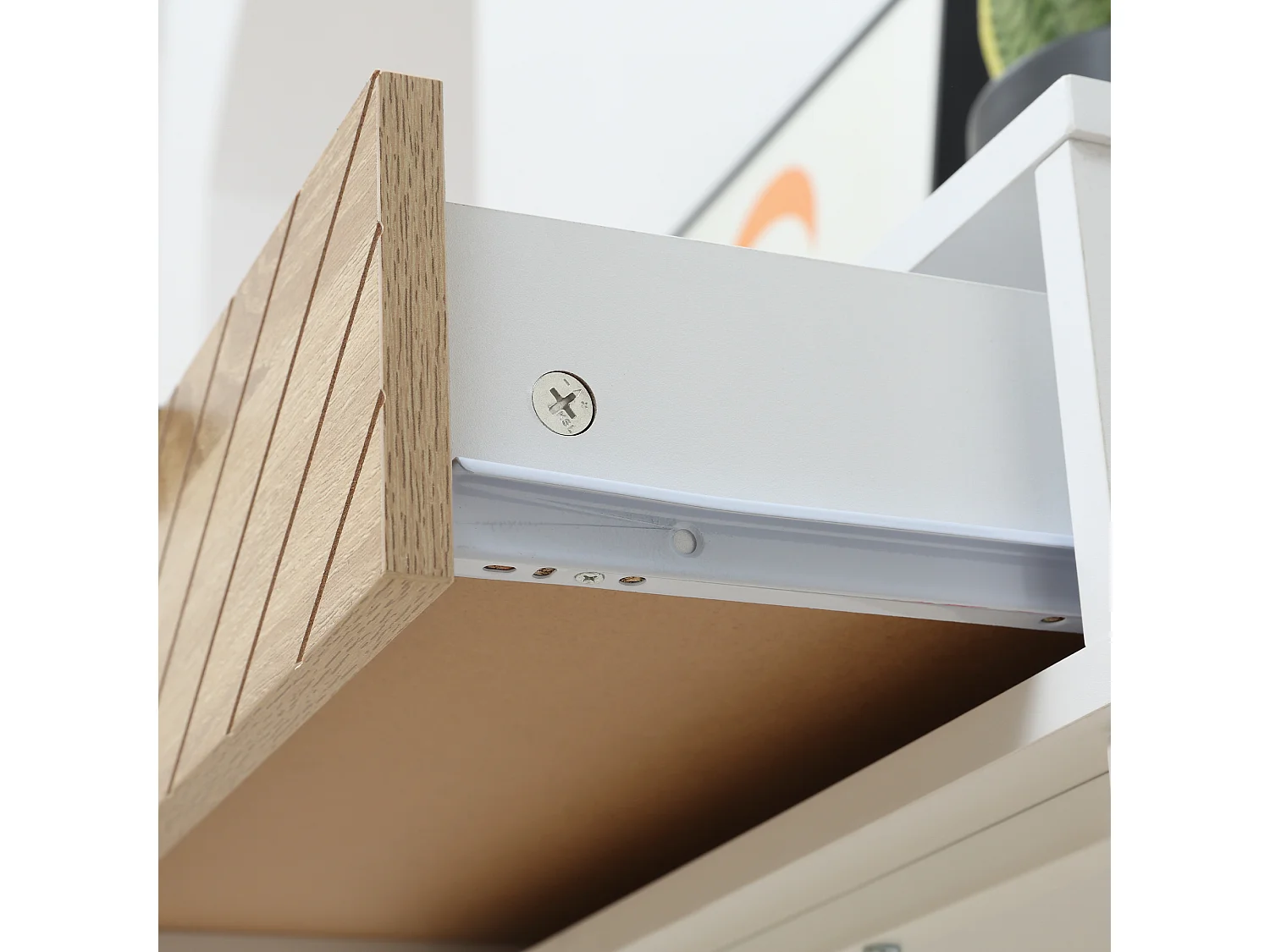 Mesa de consola blanco 100x30x75 cm HOMCOM