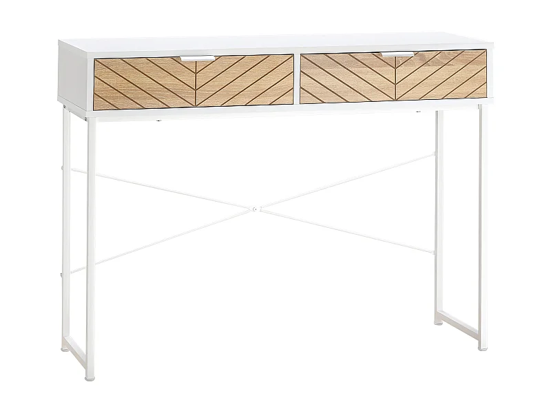Mesa de consola blanco 100x30x75 cm HOMCOM