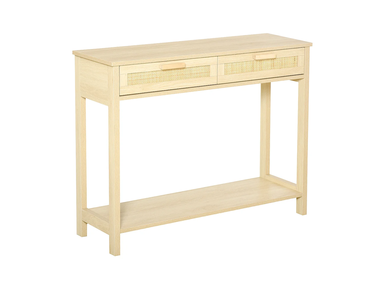 Mesa consola natural 100x30x76 cm HOMCOM