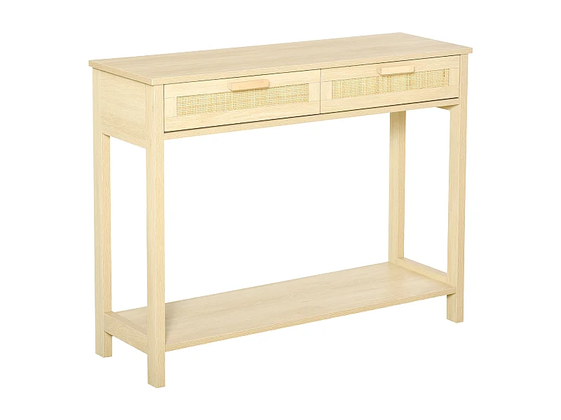 Mesa consola natural 100x30x76 cm HOMCOM