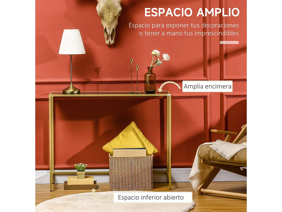 Mesa consola blanco 100.5x35.5x80 cm HOMCOM