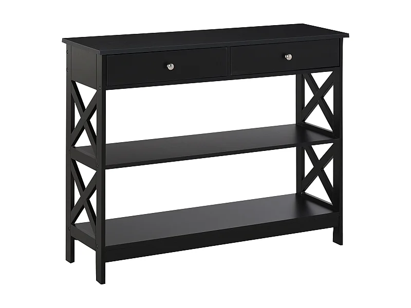 Mesa consola negro 100x30.5x80 cm HOMCOM