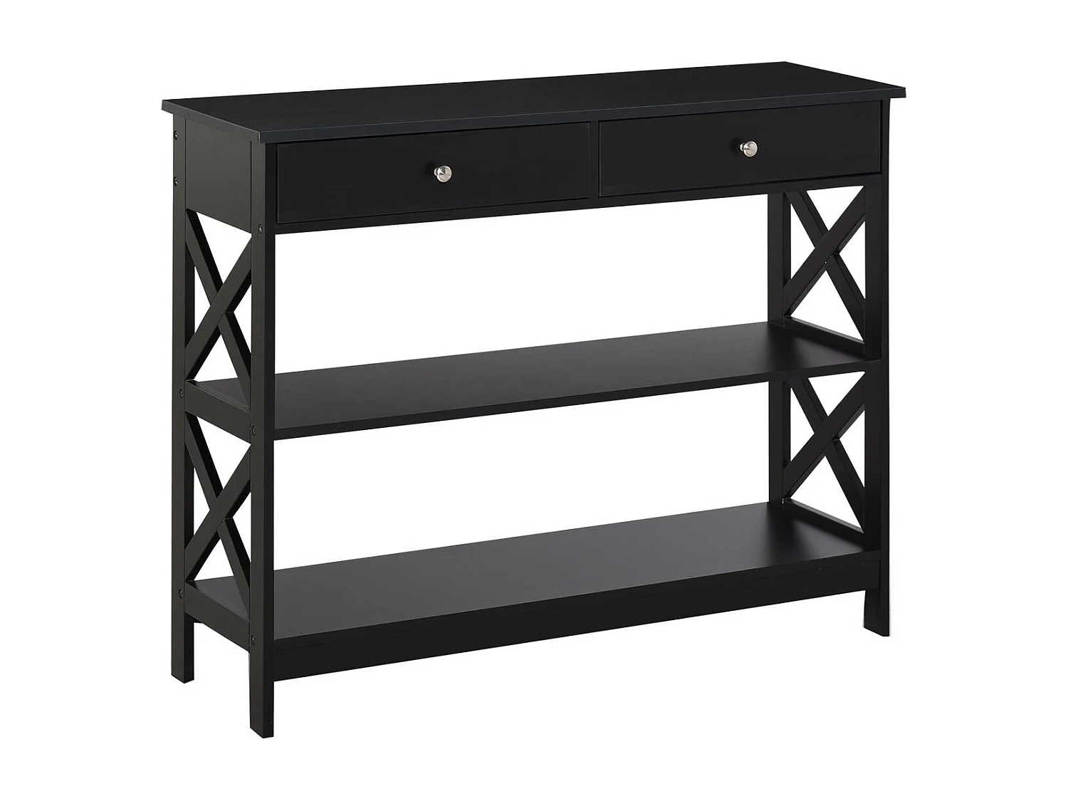 Mesa consola negro 100x30.5x80 cm HOMCOM