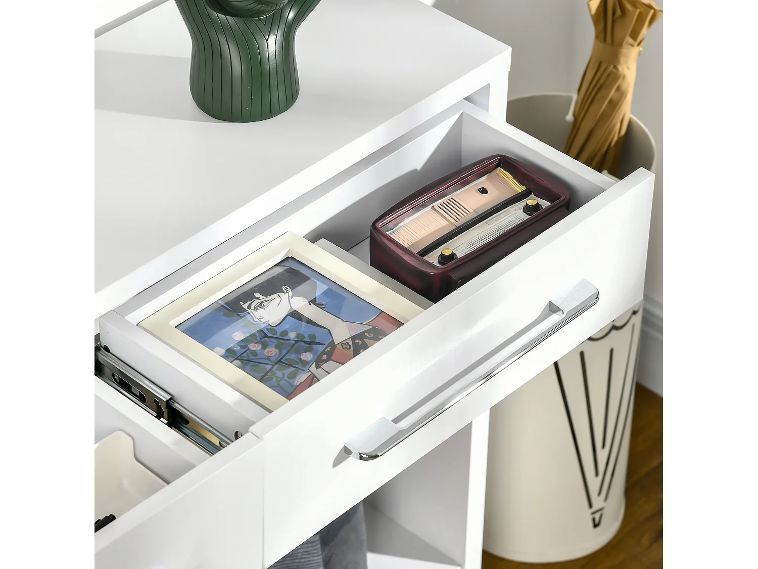 Mesa consola blanco 101.6x28x76.2 cm HOMCOM