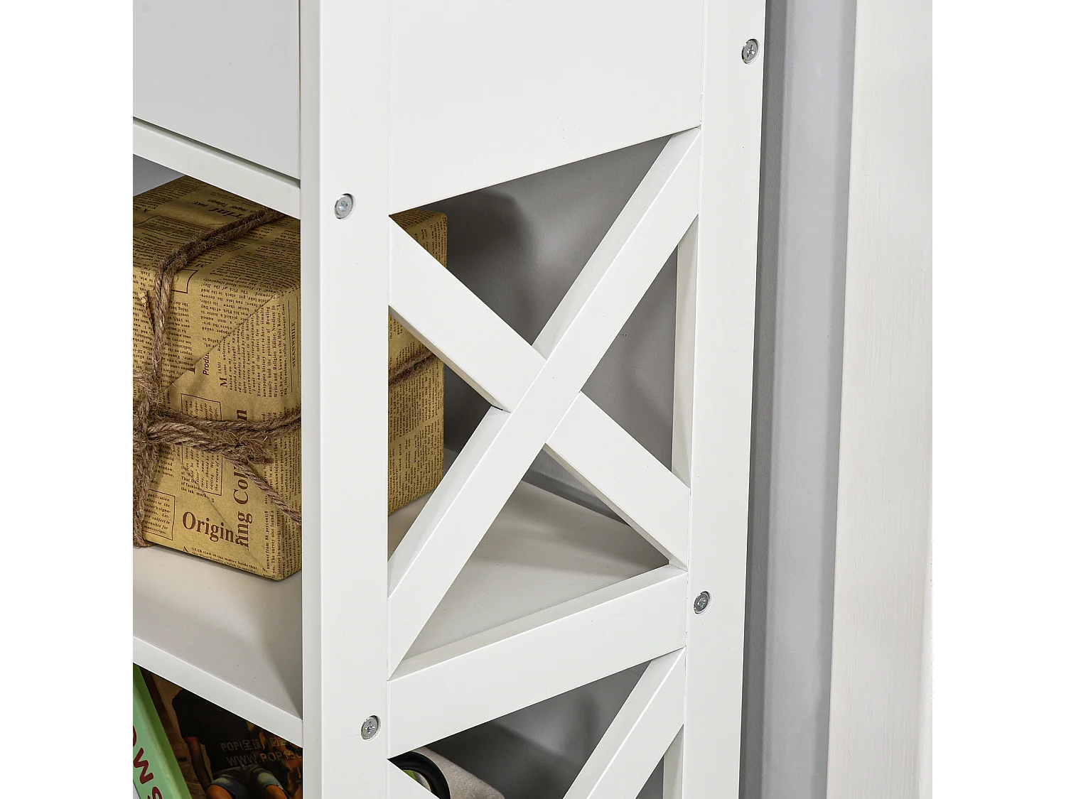 Mesa consola blanco 100x30.5x80 cm HOMCOM