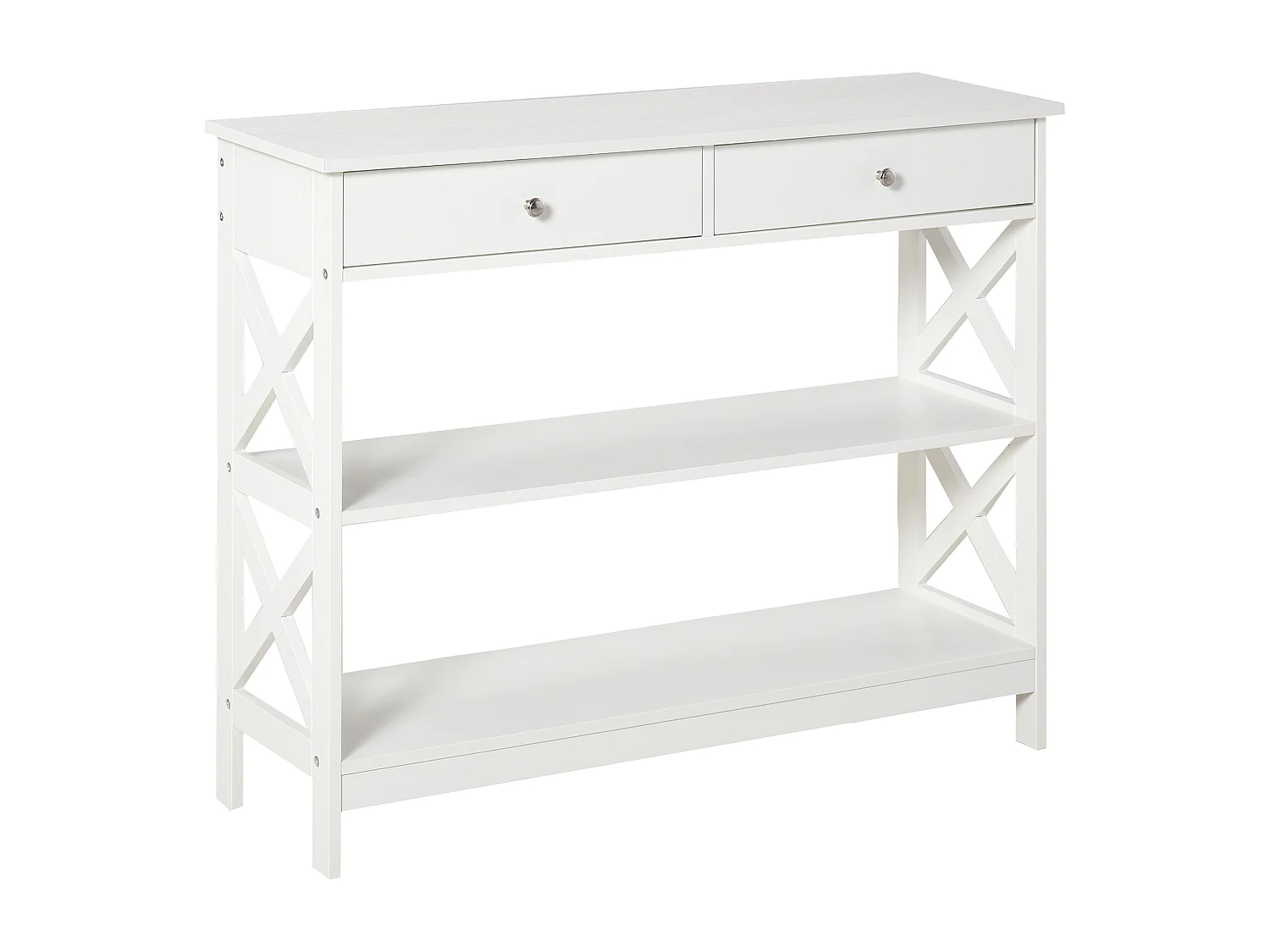 Mesa consola blanco 100x30.5x80 cm HOMCOM