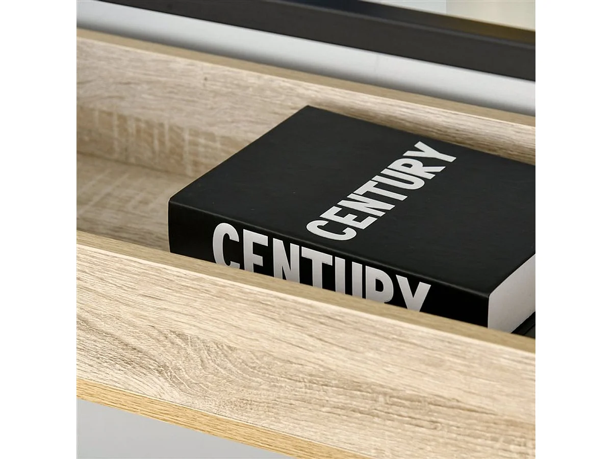 Mesa consola negro 108x28x85 cm HOMCOM