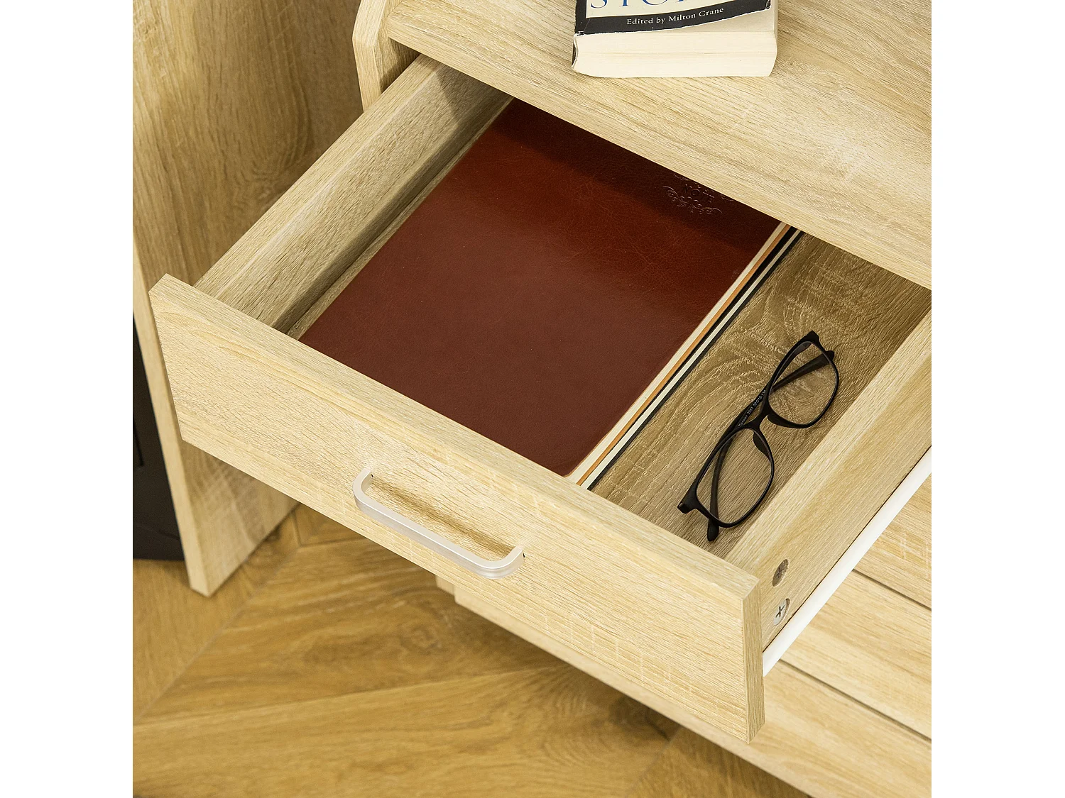 Cajonera de oficina madera natural 40x36x65 cm Vinsetto