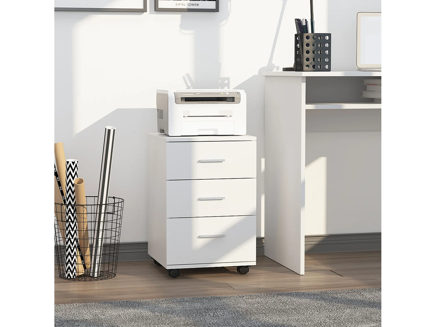 Gabinete de archivos blanco 40x41,5x61,5 cm Vinsetto