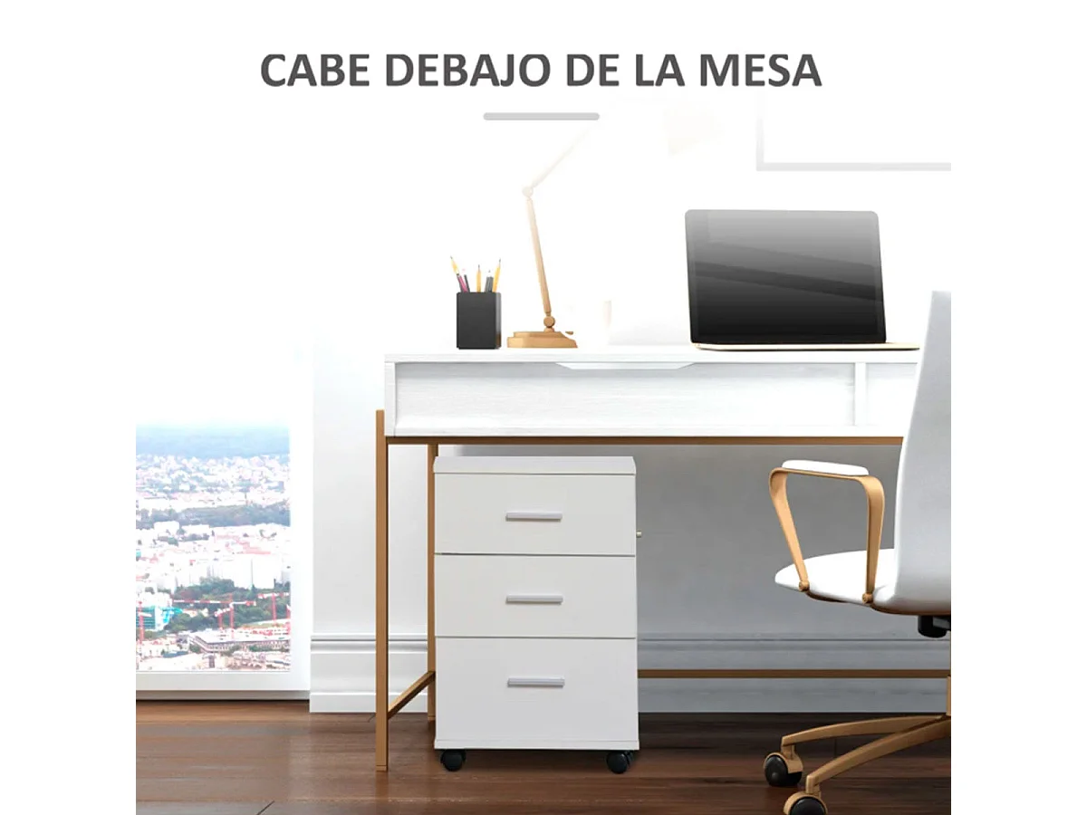 Gabinete de archivos blanco 40x41,5x61,5 cm Vinsetto