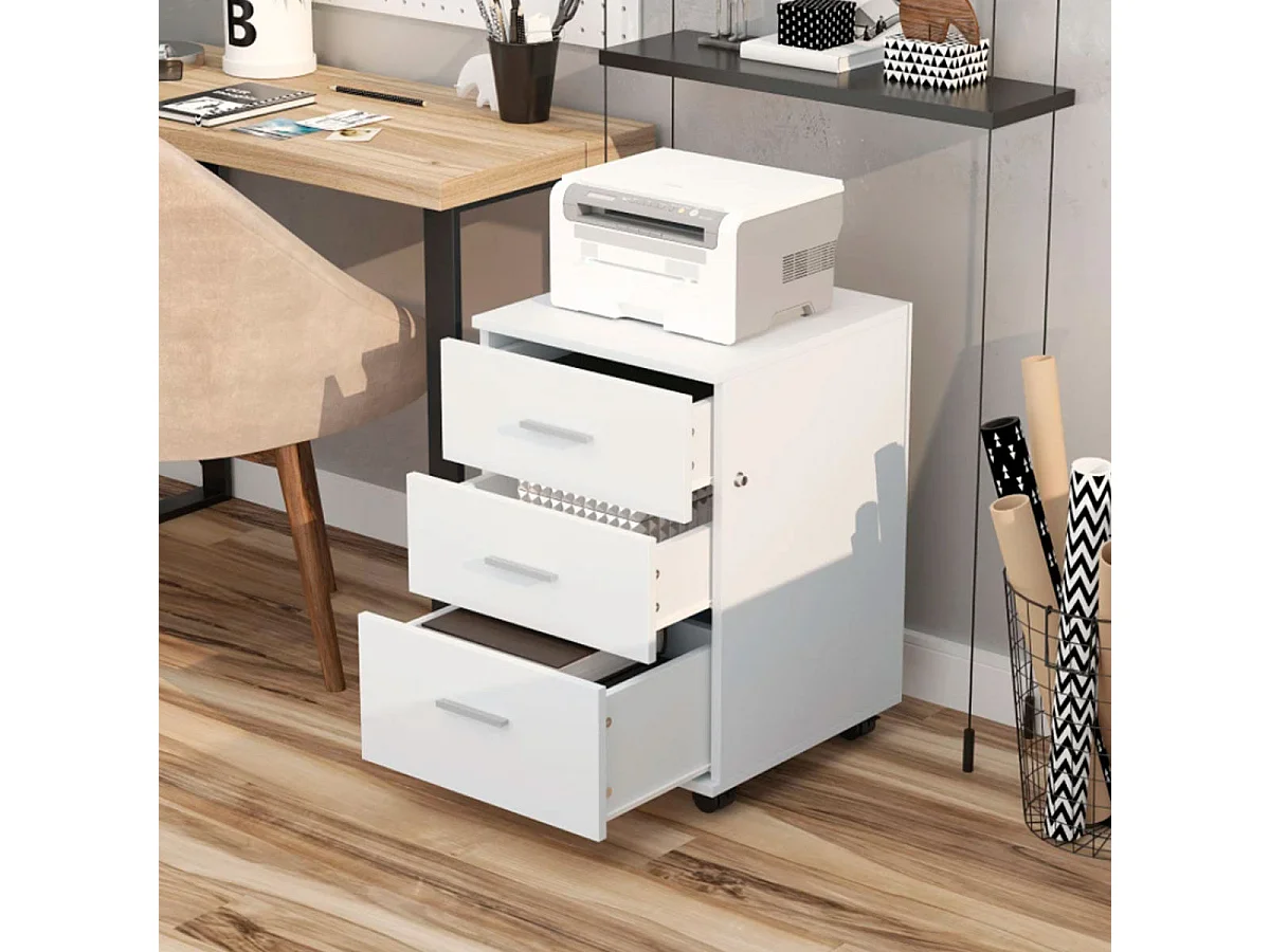 Gabinete de archivos blanco 40x41,5x61,5 cm Vinsetto