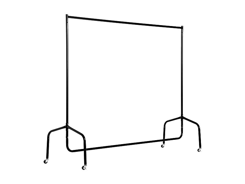 Perchero colgador con ruedas negro 150x60x170 cm HOMCOM