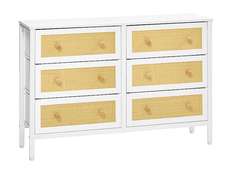 Cómoda de tela blanco 120x30x83 cm HOMCOM