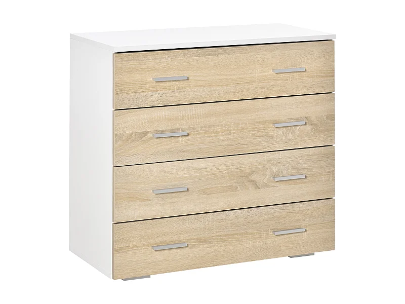 Cómoda roble 76x35x72 cm HOMCOM