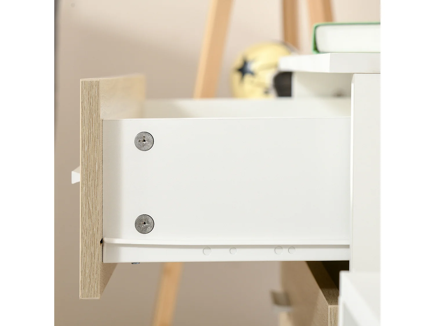 Cómoda roble 76x35x72 cm HOMCOM