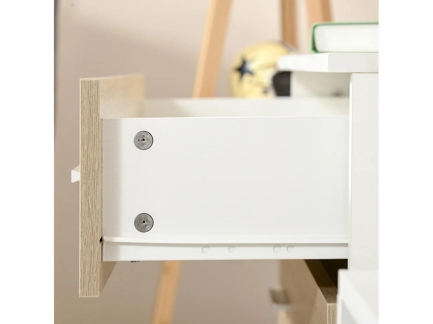 Cómoda roble 76x35x72 cm HOMCOM