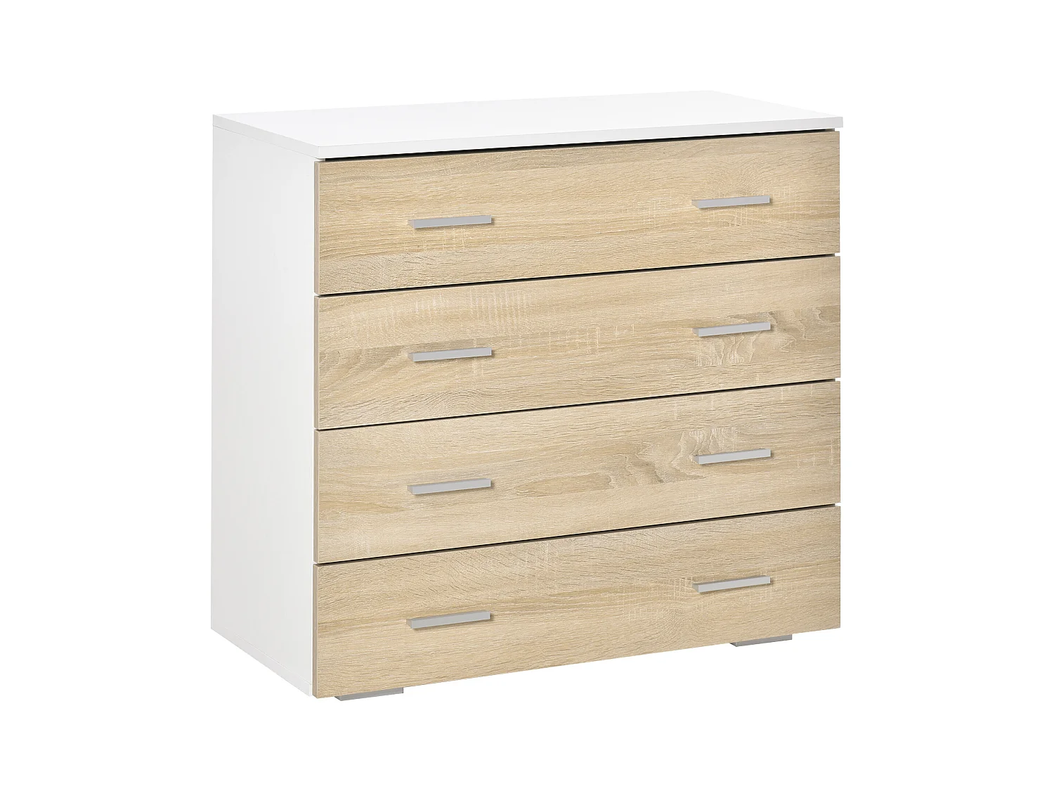 Cómoda roble 76x35x72 cm HOMCOM