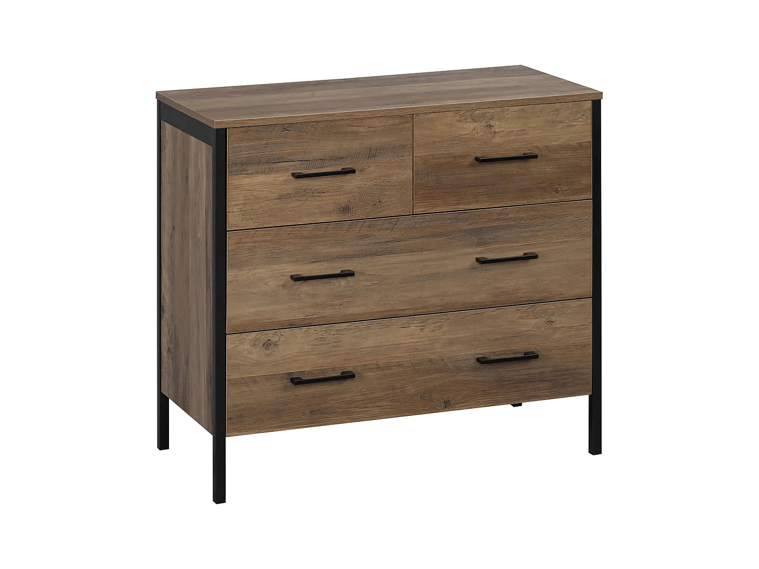 Cómoda con cajones marrón 80x40x75 cm HOMCOM