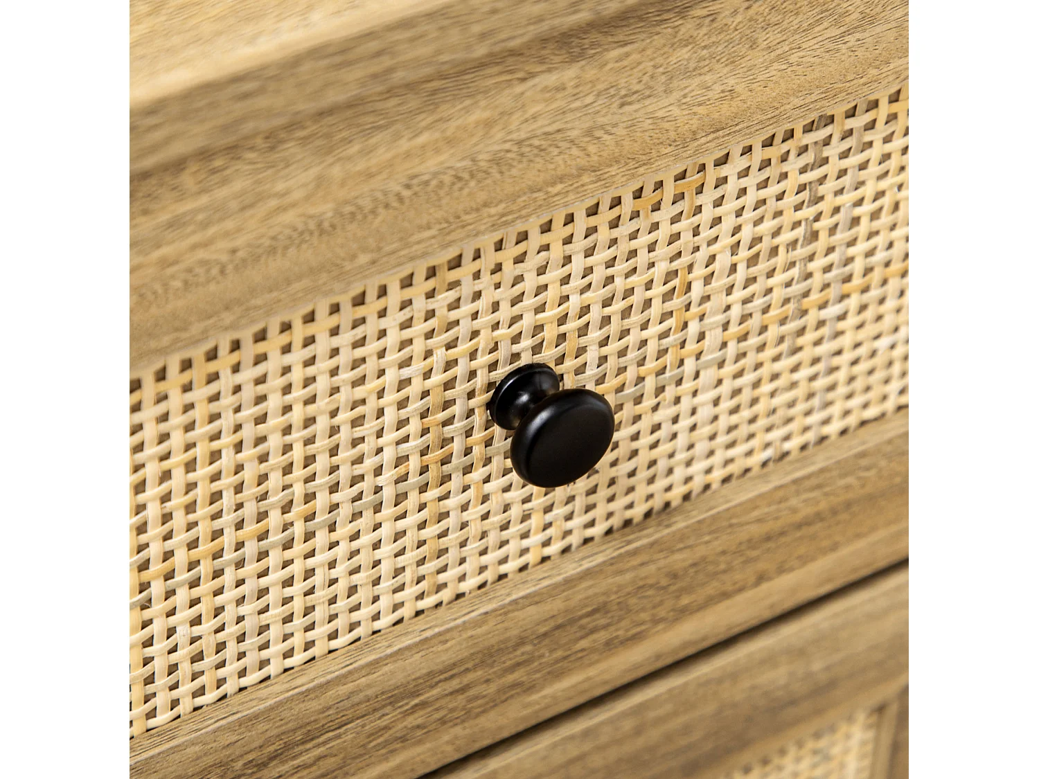 Cómoda con cajones madera natural 80x35x95 cm HOMCOM