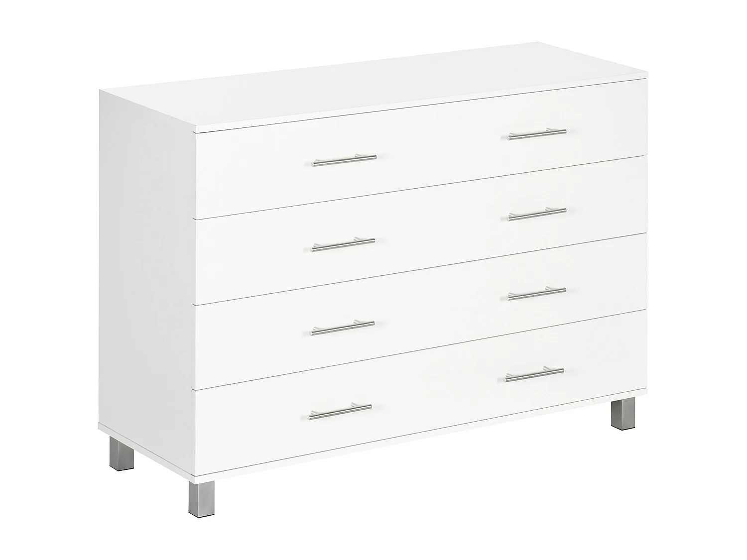 Cómoda con cajones blanco 112x38.2x81 cm HOMCOM