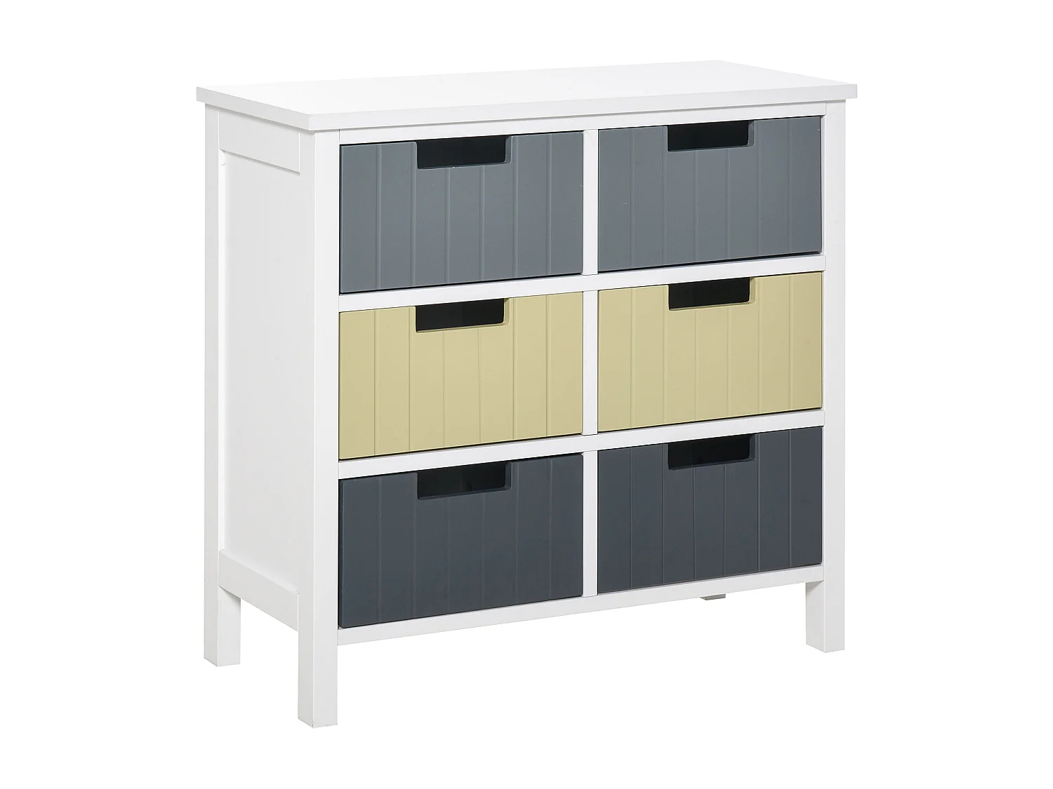 Cómoda de madera blanco 62x28x58 cm HOMCOM