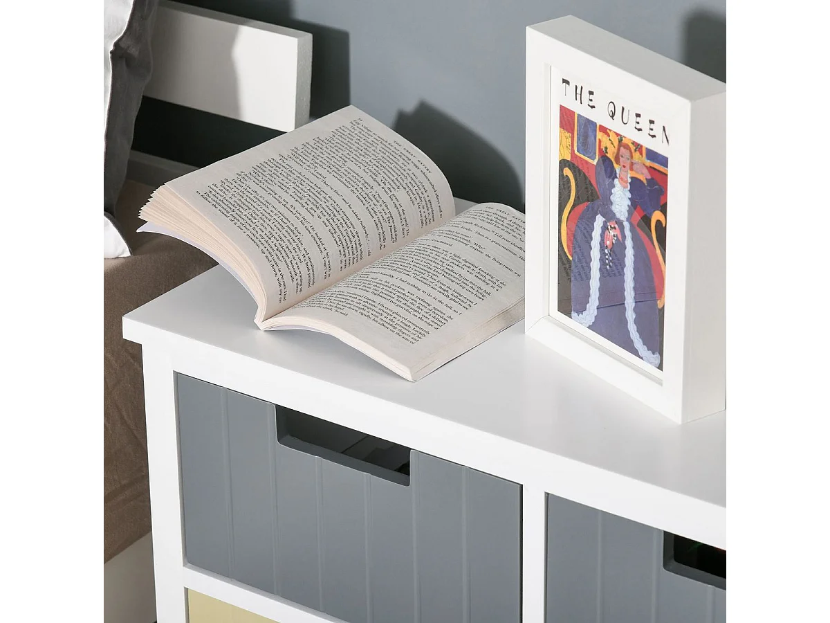 Cómoda de madera blanco 62x28x58 cm HOMCOM