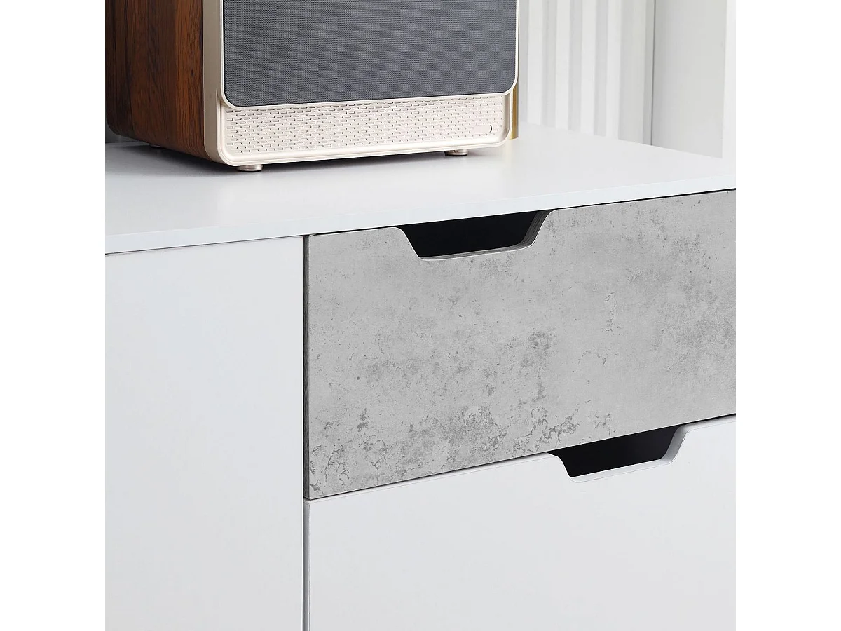 Aparador de cocina blanco 98x39x81.5 cm HOMCOM