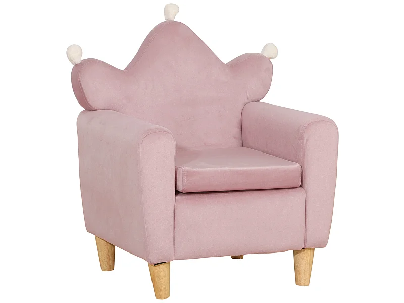 Sillón infantil rosa 50x42x58 cm HOMCOM