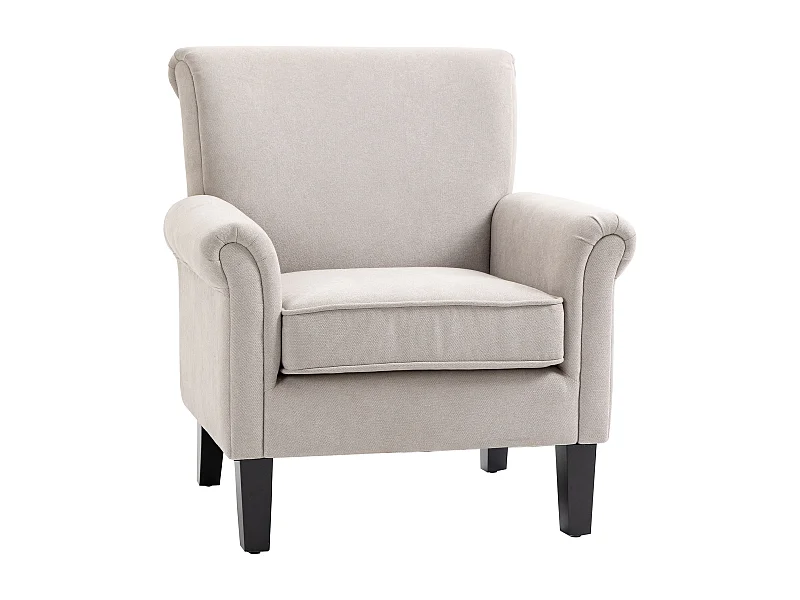 Butaca de salón gris 79x78x87 cm HOMCOM