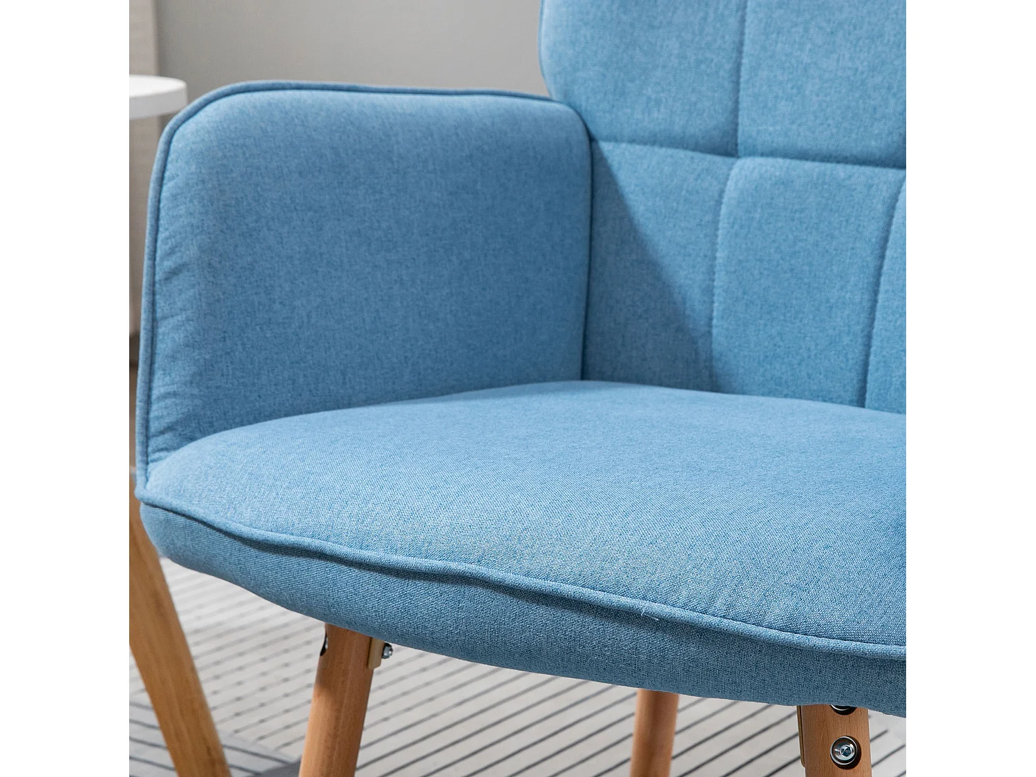 Butaca de salón azul 71x76x101 cm HOMCOM