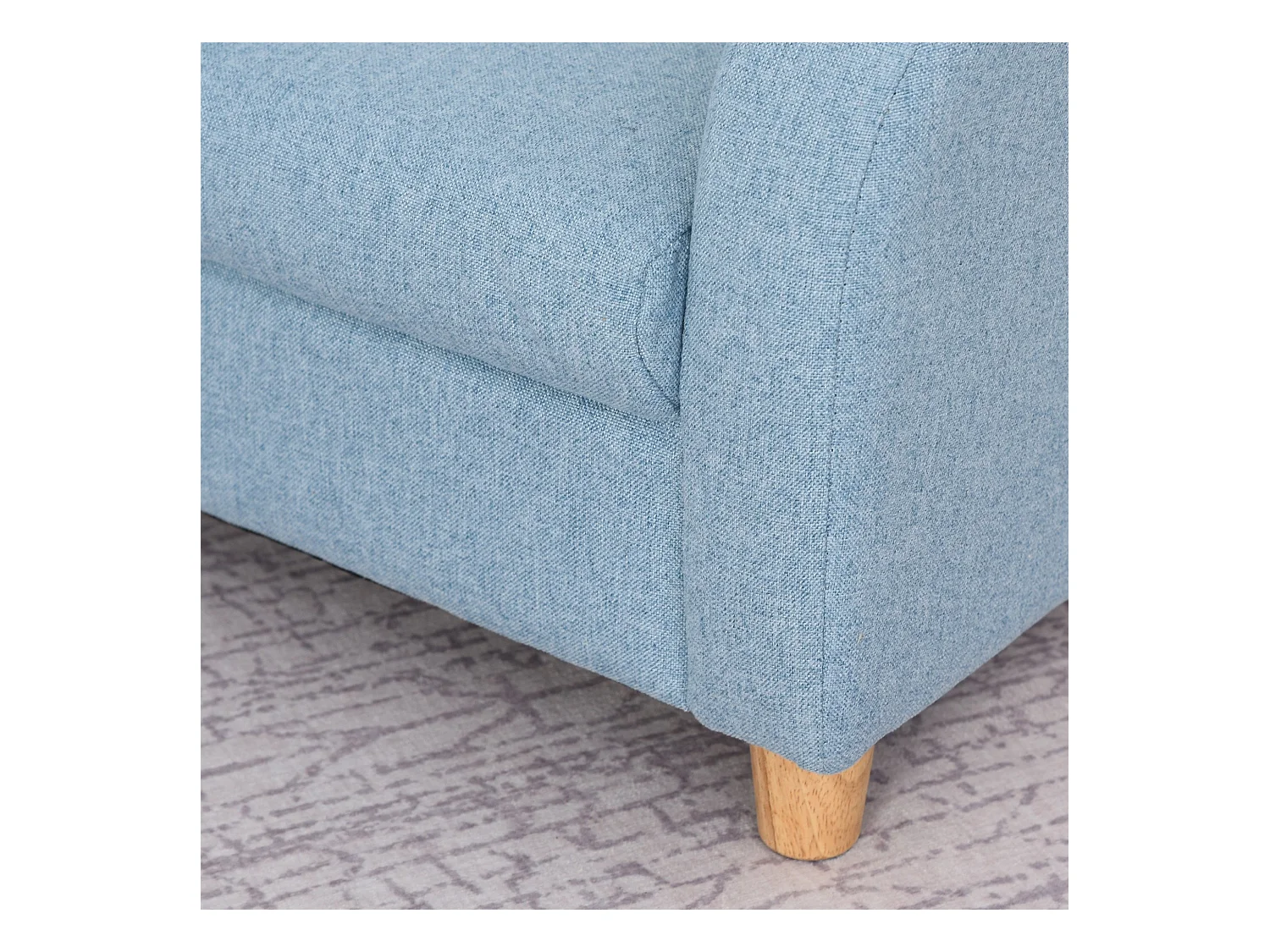 Sillón infantil azul 49x45x44 cm HOMCOM