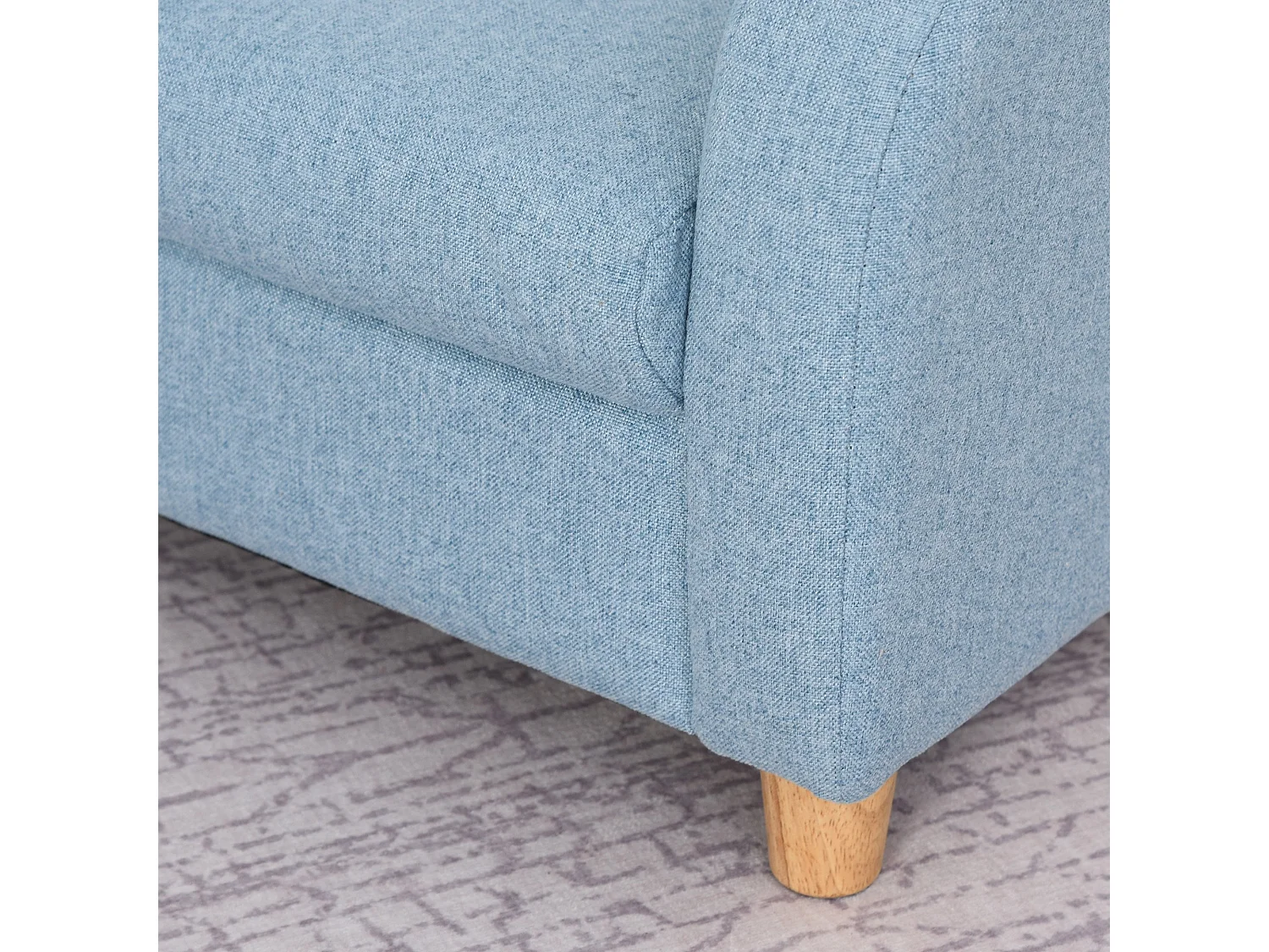 Sillón infantil azul 49x45x44 cm HOMCOM