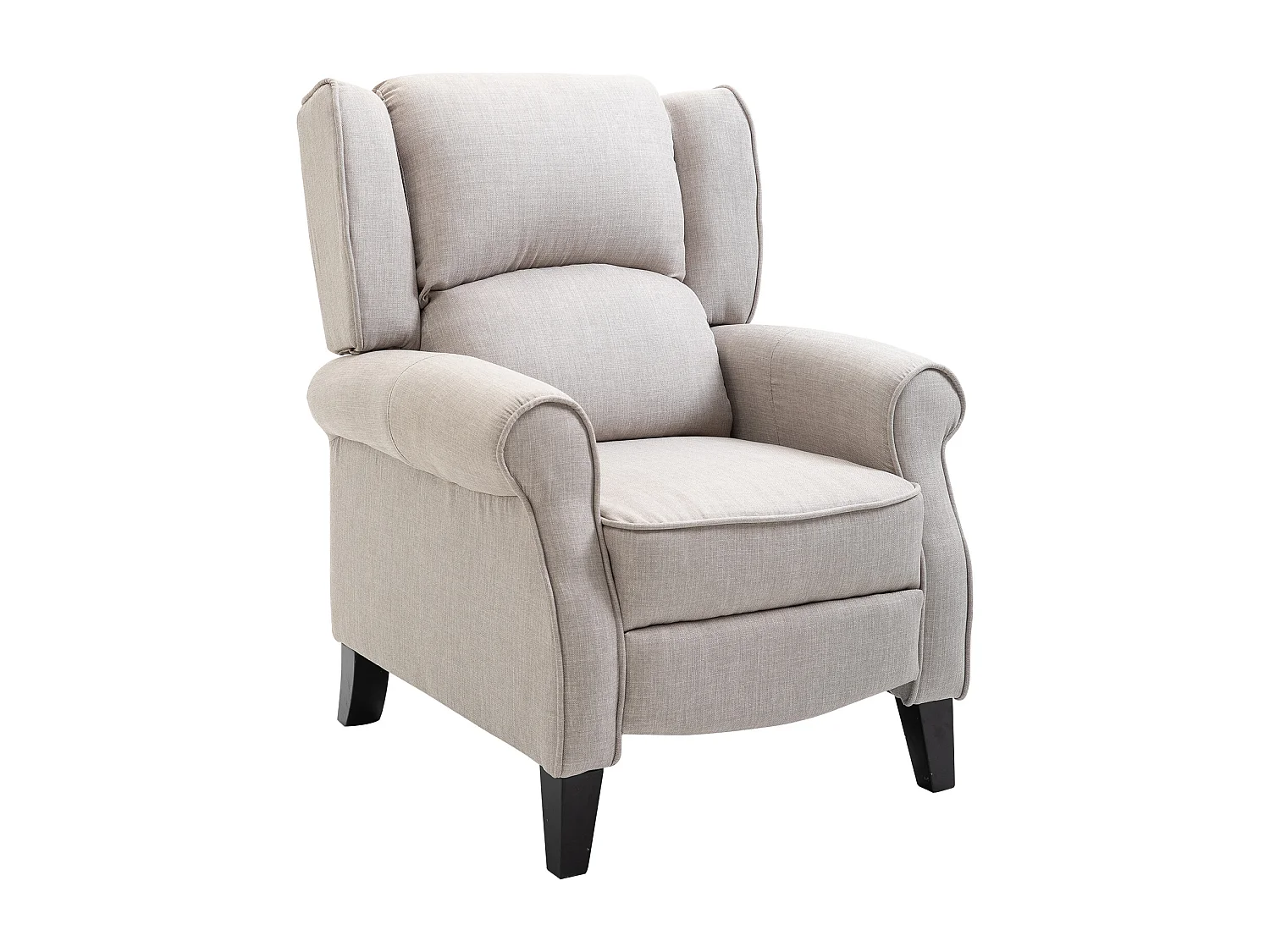 Sillón relax gris claro 77x88x102 cm HOMCOM